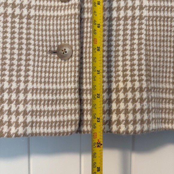 Talbots women’s houndstooth wool & cashmere blazer size 10 - Picture 6 of 8